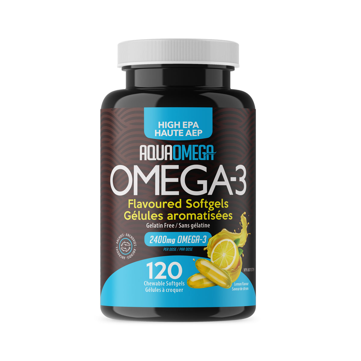 High EPA Omega3 Flavoured Softgels AquaOmega Canada